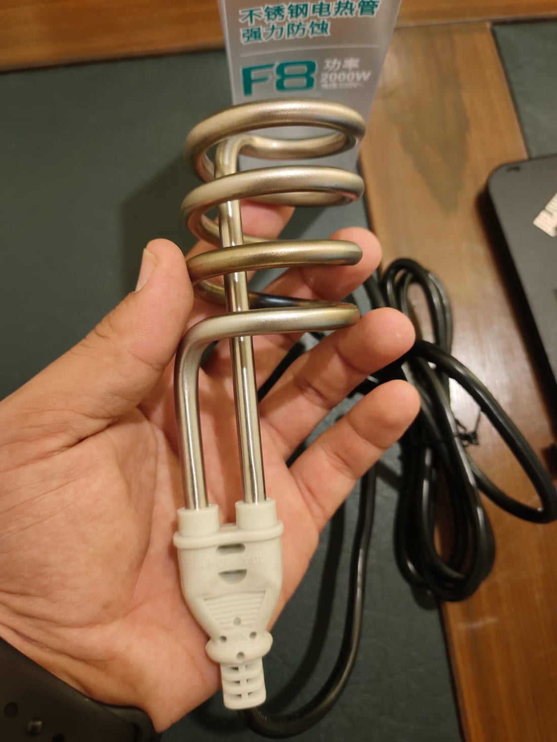 2200W Water Heater Rod | Stainless Steel Fast Water Heating Coil | Power Saving & Safety Protection